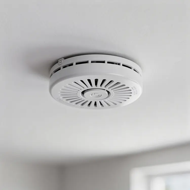 Ceiling-Mounted Smoke Detector