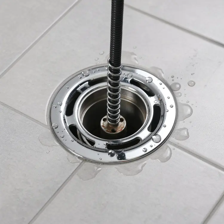 Drain Snake in Floor Drain – Drain Cleaning Service