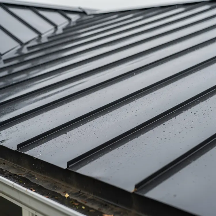 Standing-Seam Metal Roof Close-Up