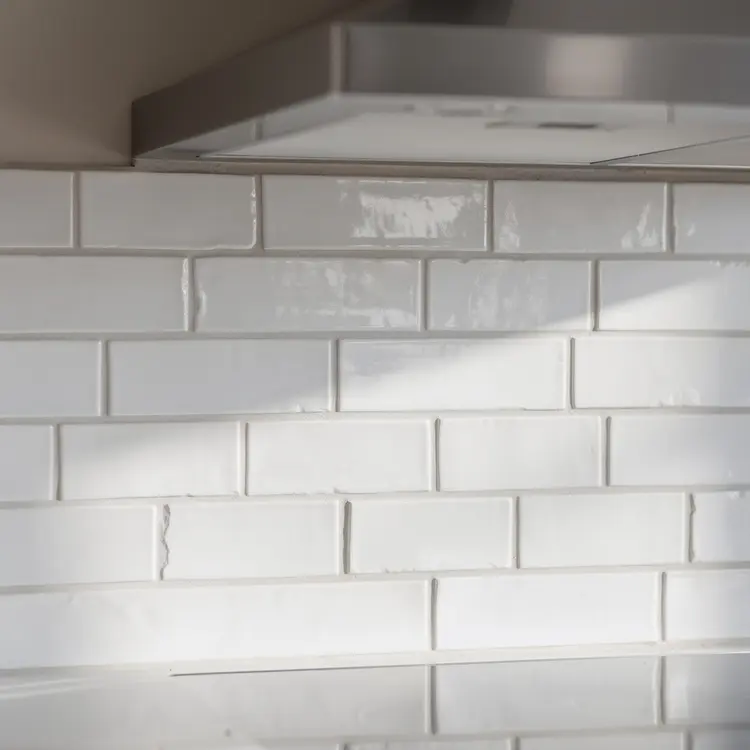 White Subway Tile Kitchen Backsplash