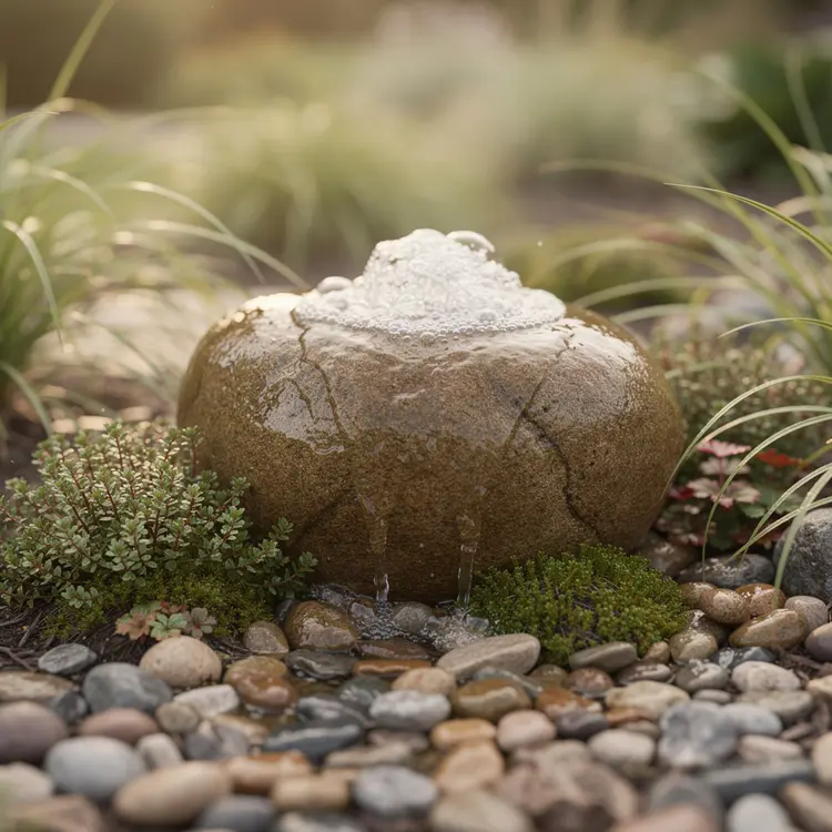 Bubbling Rock Garden Water Feature