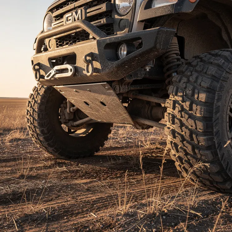Rugged Off-Road Vehicle on Prairie Terrain