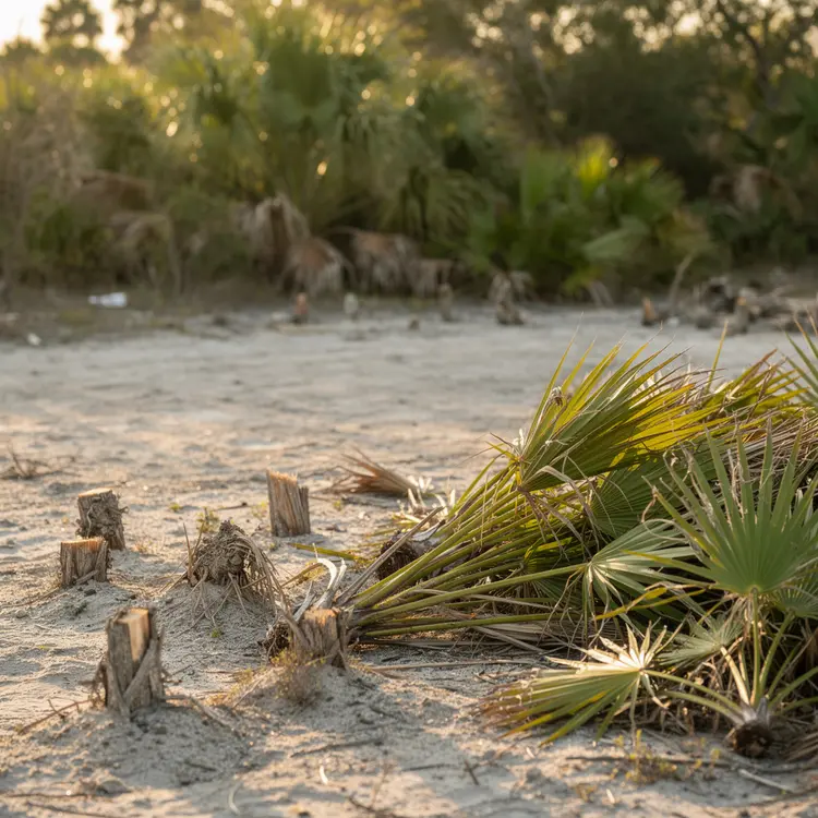 Florida Palmetto Scrub Land Clearing
