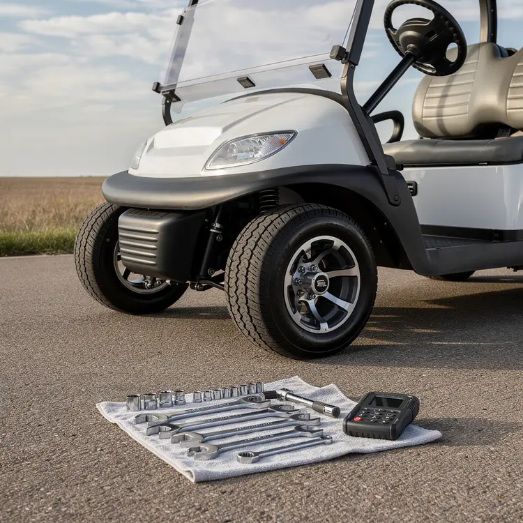Golf Cart Maintenance with Hand Tools