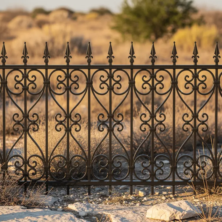 Custom Ornamental Wrought Iron Fence Panel