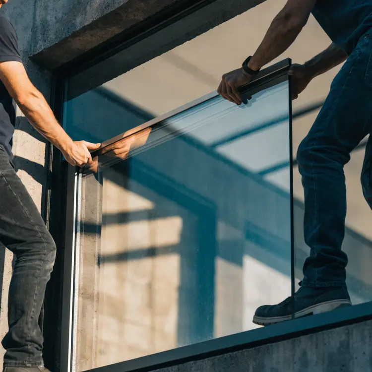 Window Installation by Two Workers