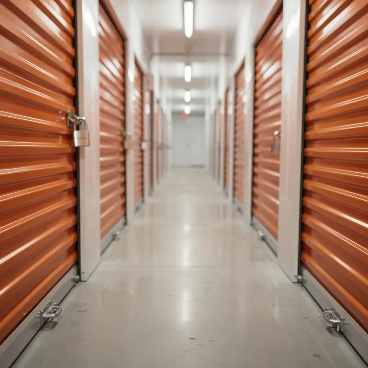 Indoor Self-Storage Facility Corridor