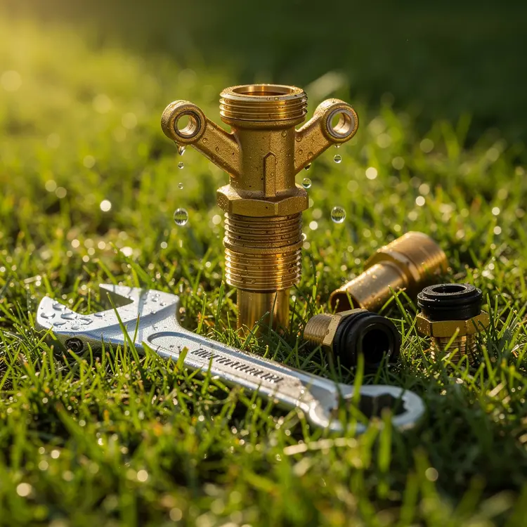 Brass Lawn Sprinkler Head Repair