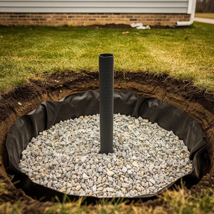 Dry Well Drainage Installation