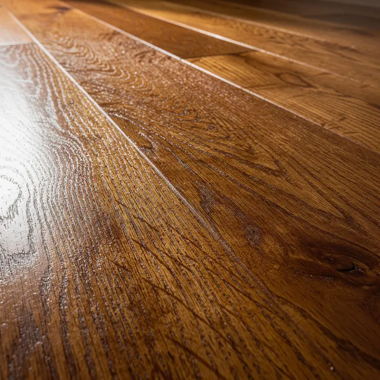 Freshly Stained Hardwood Oak Flooring