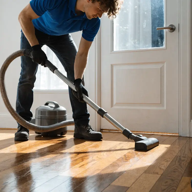 Professional Vacuuming Hardwood Floors