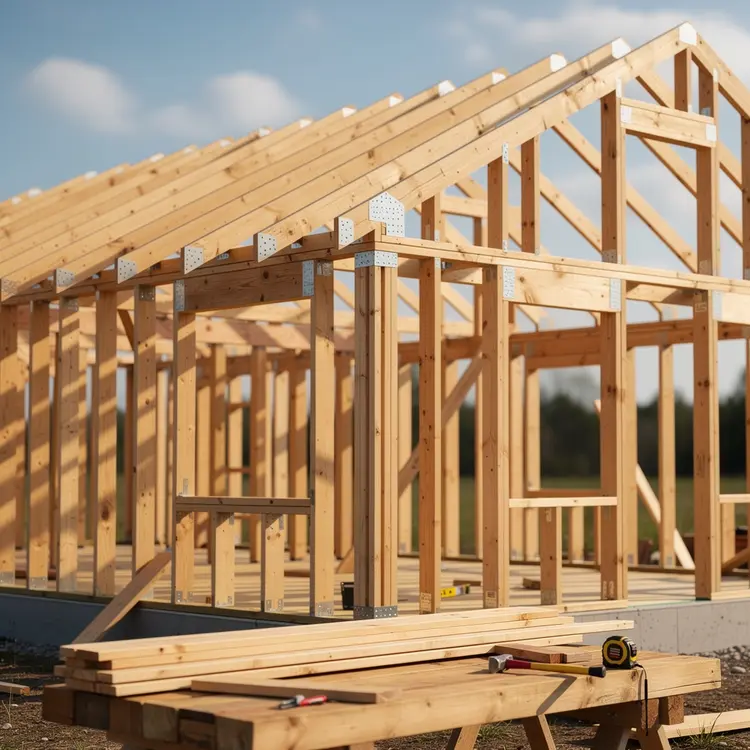 Residential Home Wood Framing Construction