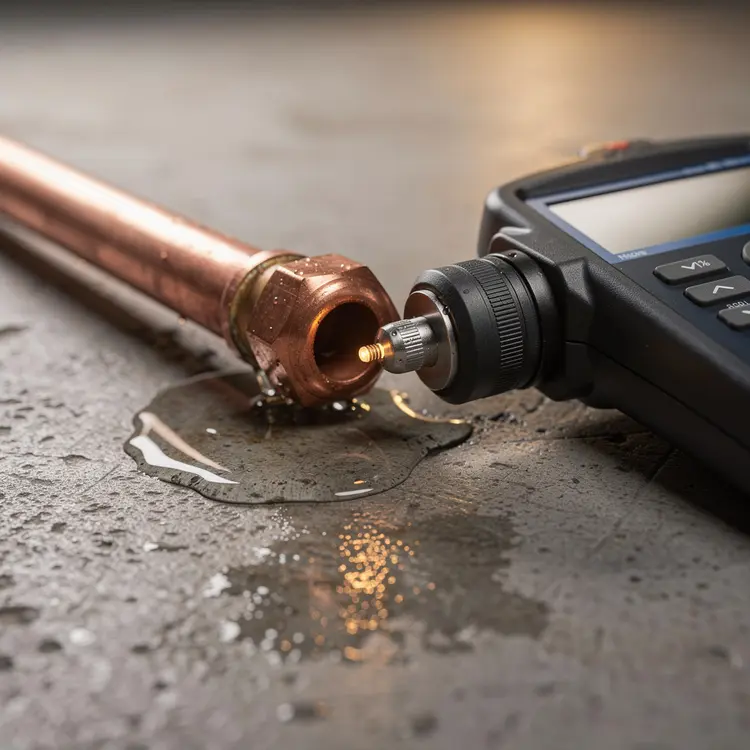 Acoustic Leak Detection on Copper Water Pipe