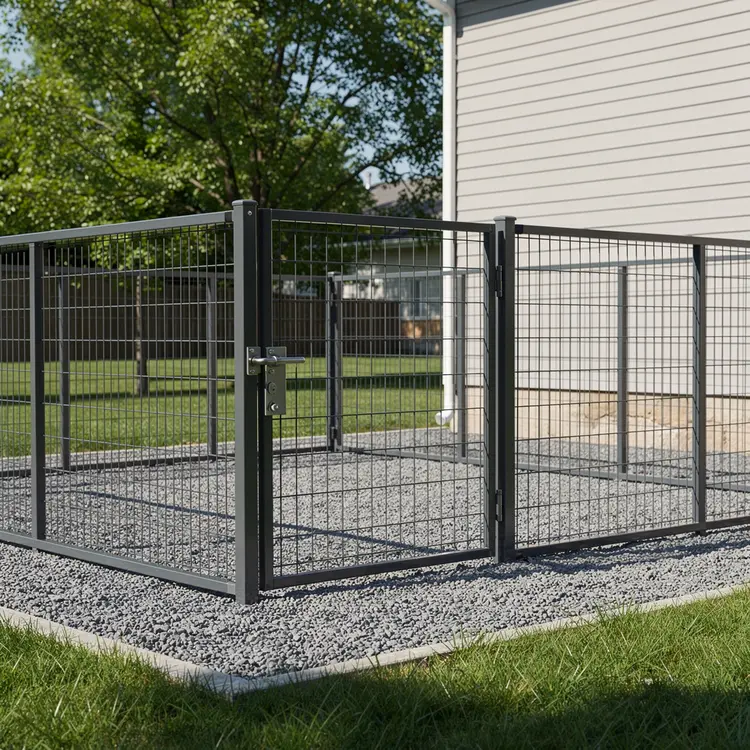 Custom Steel Dog Run Enclosure