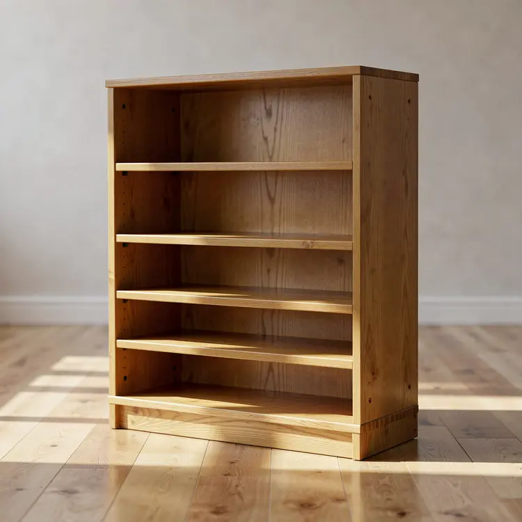 Assembled Wooden Bookcase