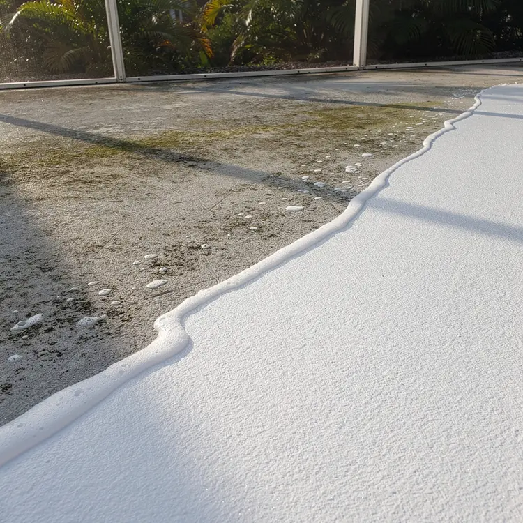 Pool Deck Pressure Washing Before and After