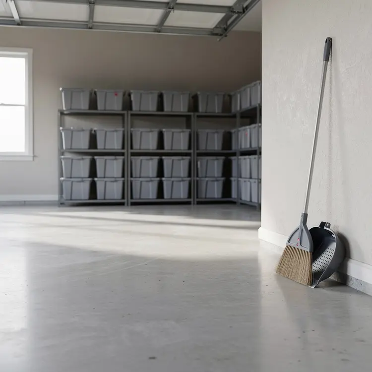 Clean Organized Residential Garage Interior