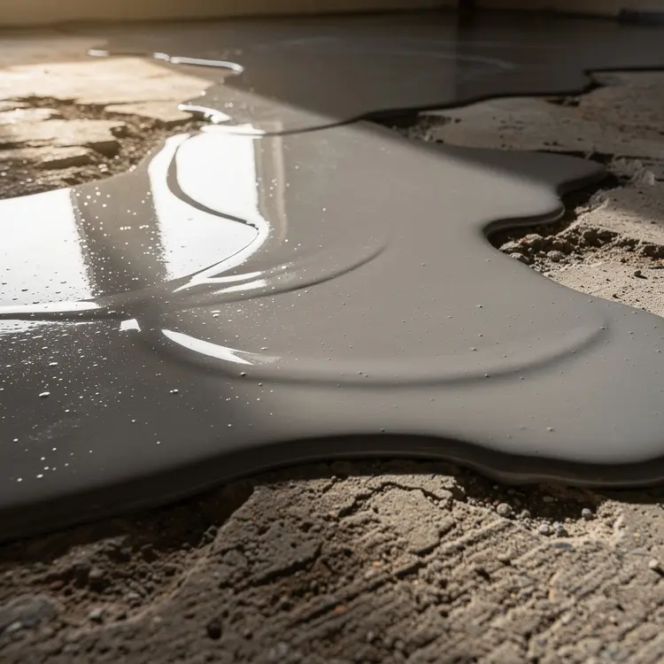 Self-Leveling Floor Compound on Concrete Subfloor