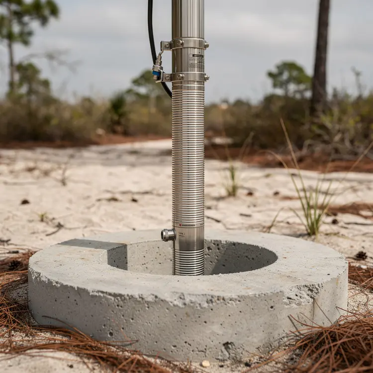 Well Pump Installation in Sandy Lowland Yard