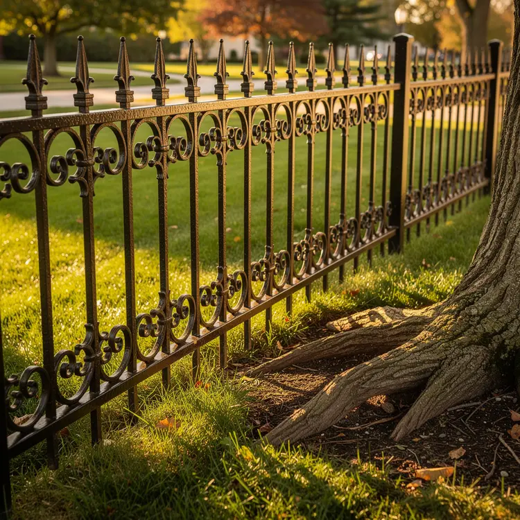 Ornamental Iron Fence Installation