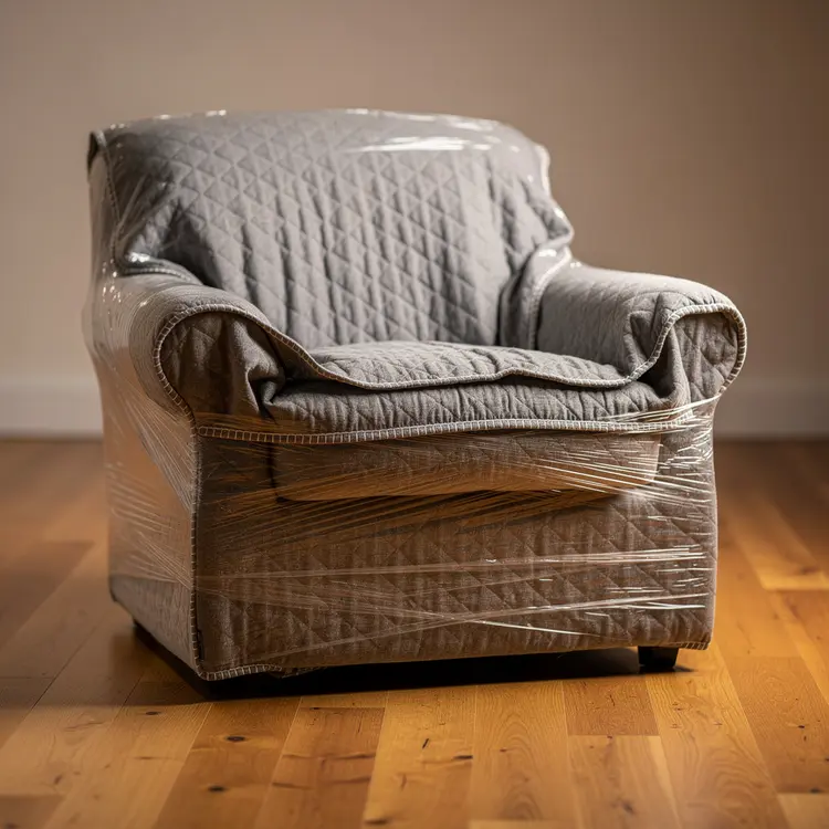 Armchair Wrapped for Moving