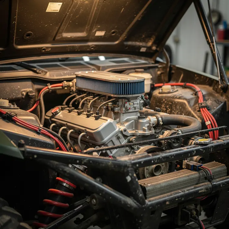 UTV Engine Bay Close-Up