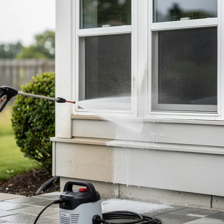 Pressure Washing House Exterior