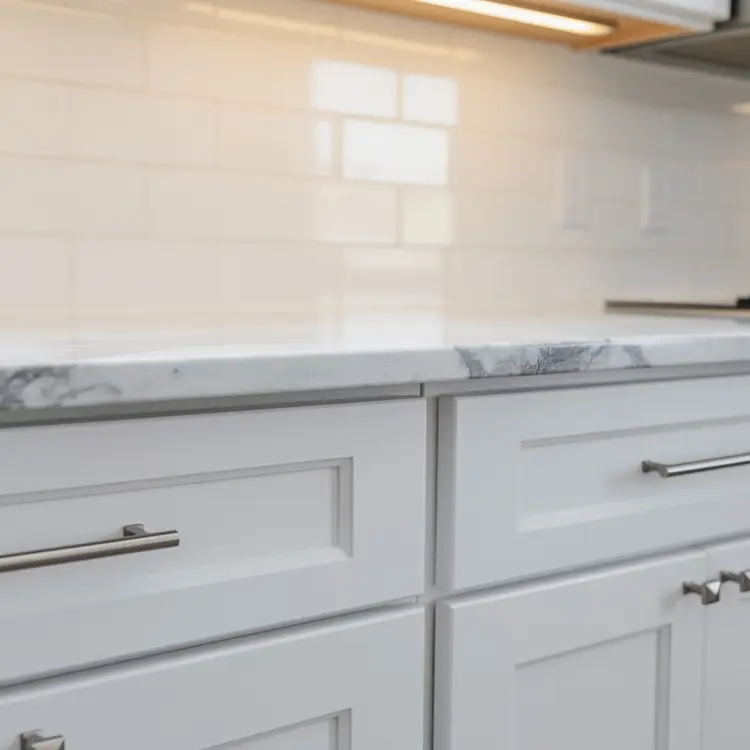 Freshly Remodeled Kitchen Cabinets and Countertop