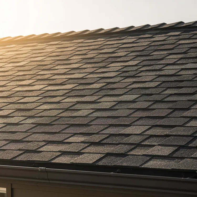 Freshly Installed Charcoal Asphalt Shingle Roof