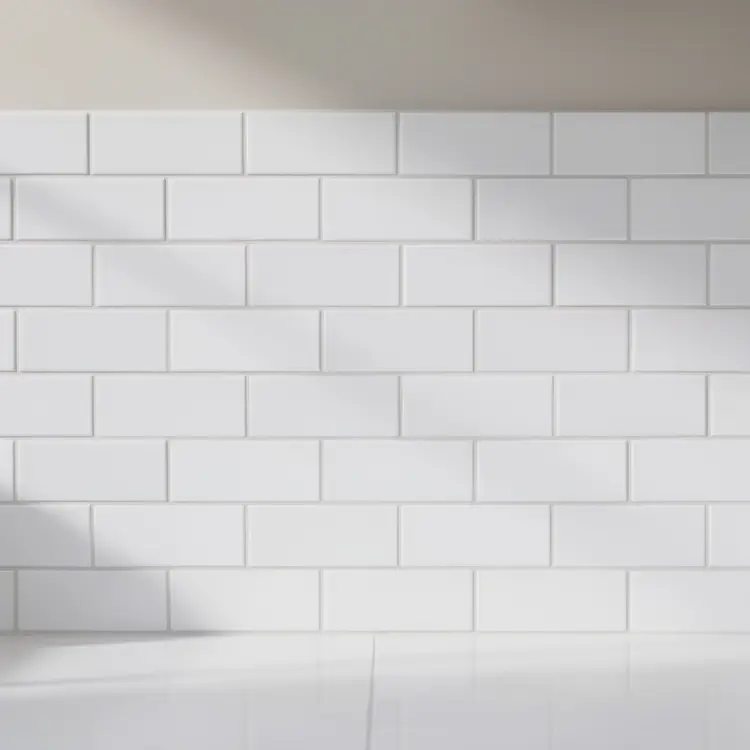 White Subway Tile Backsplash Installation