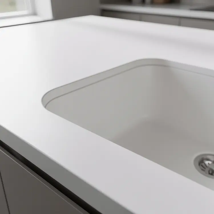 Solid Surface Countertop with Undermount Sink