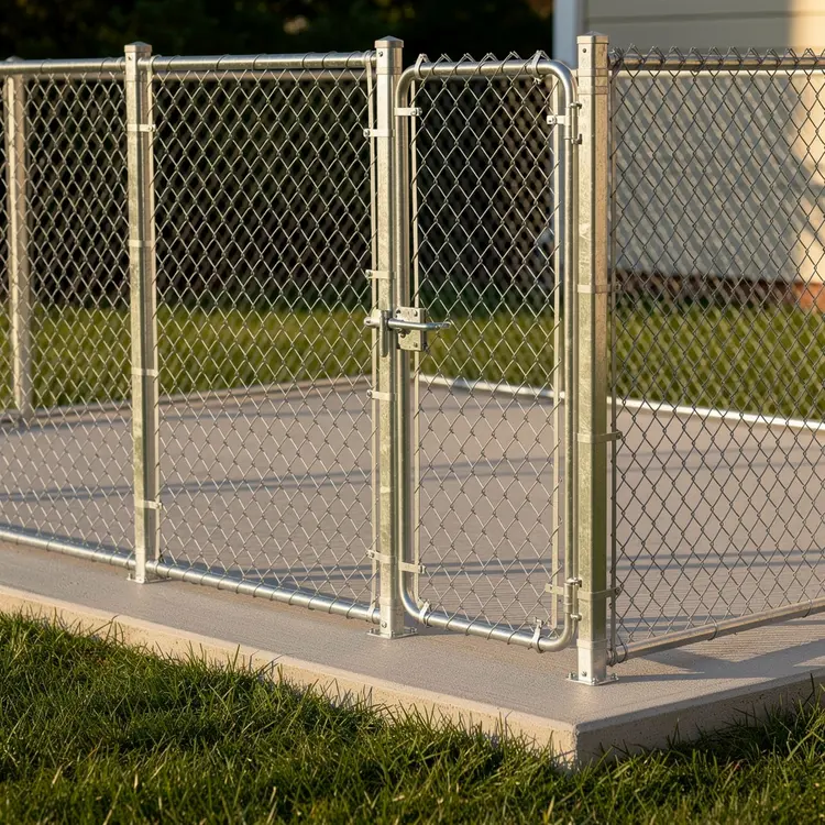 Custom Chain-Link Dog Run Enclosure