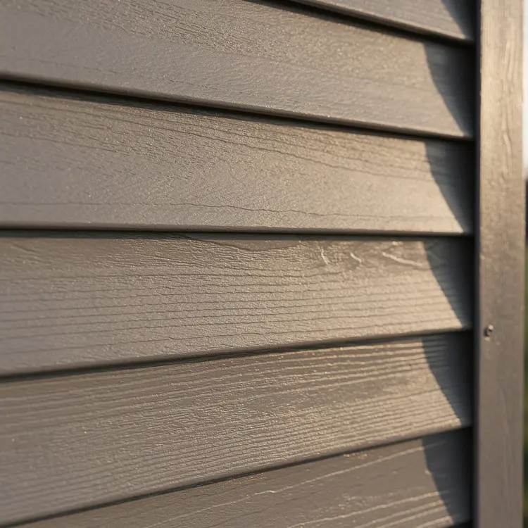 Gray Horizontal Lap Siding Close-Up