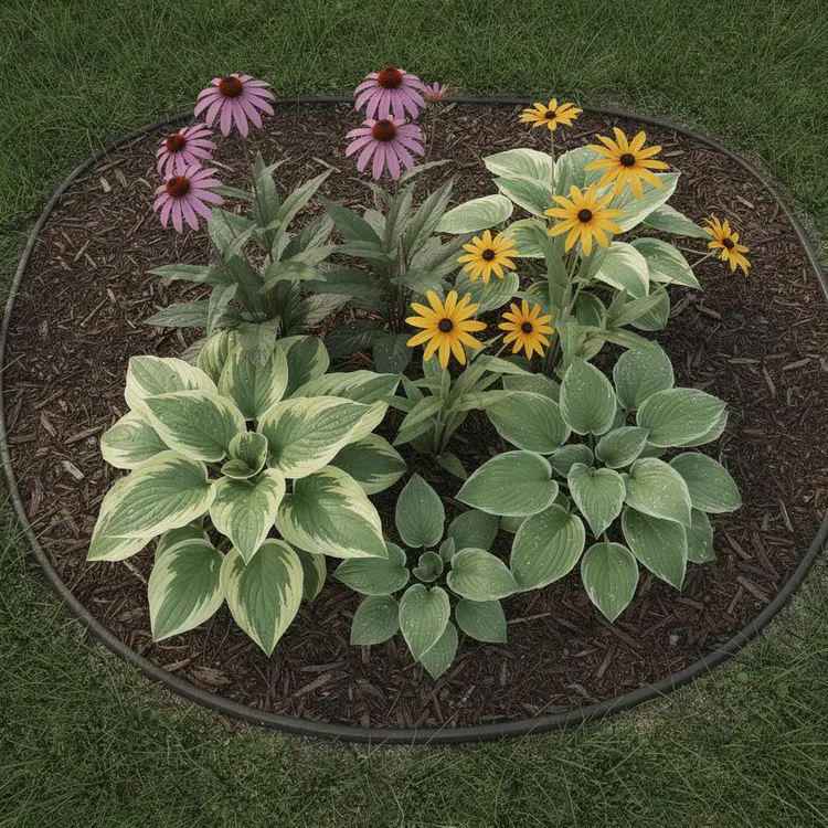 Residential Flower and Foliage Garden Bed