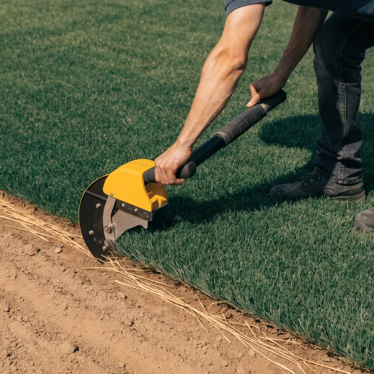 Lawn Edging with Power Edger