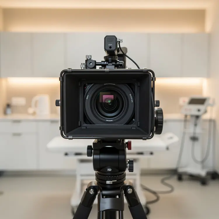 Cinema Camera in Medical Spa Setting