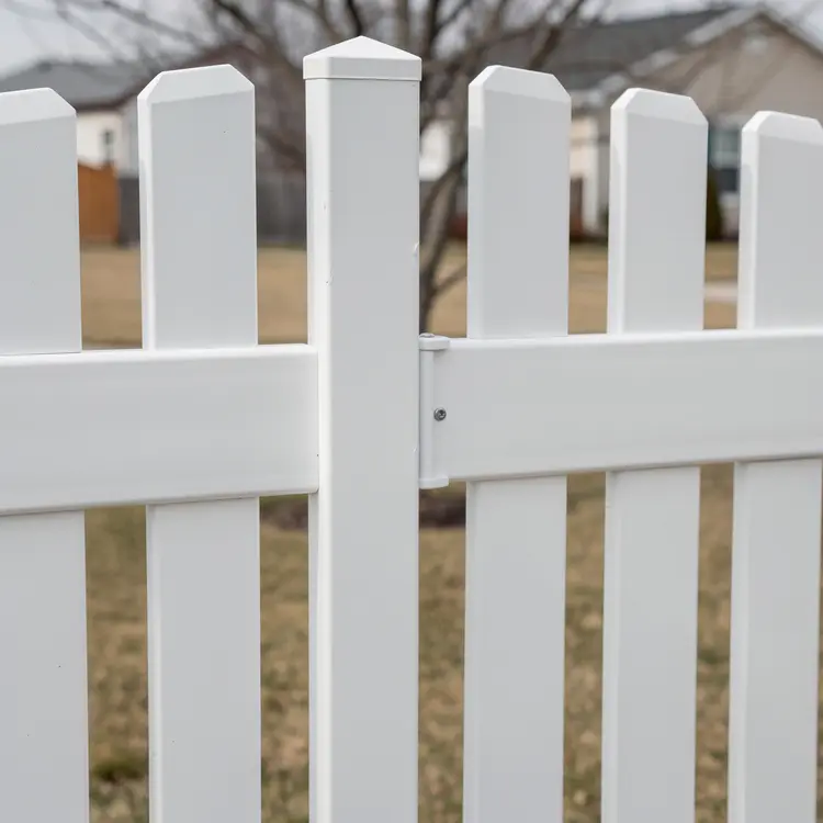White Vinyl Picket Fence Repair