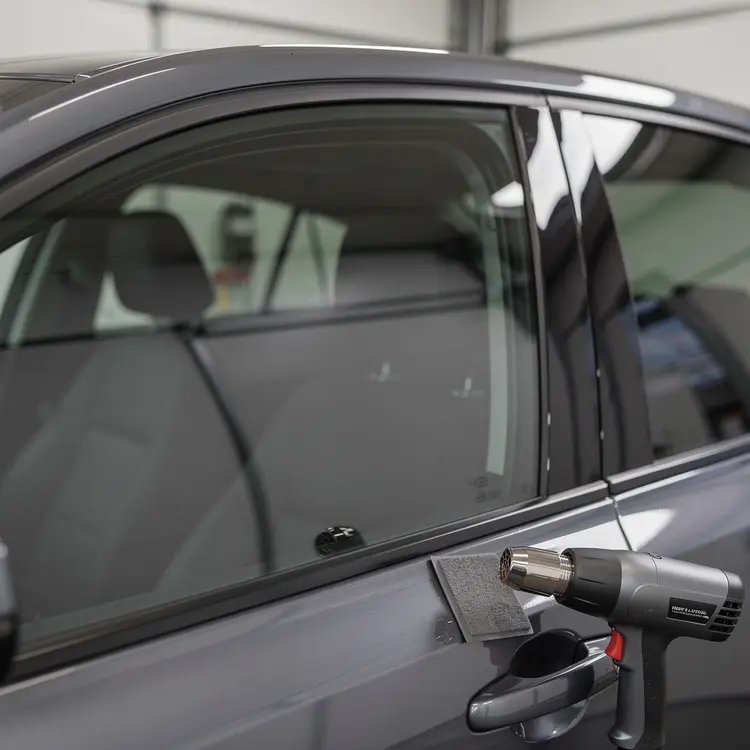 Car Window Tinting with Heat Gun