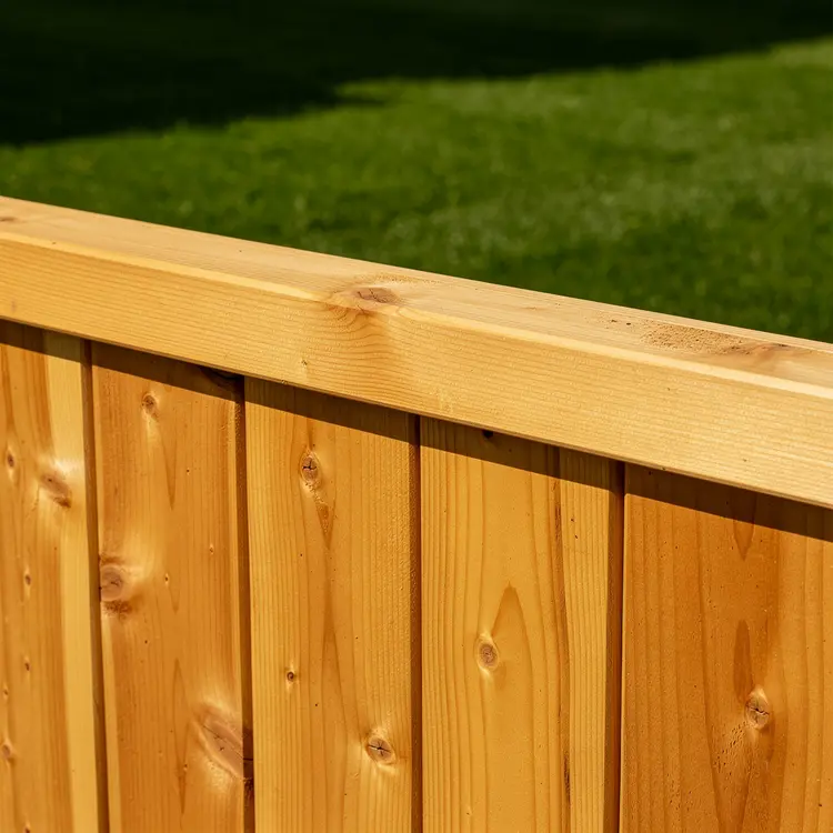 Freshly Installed Cedar Wood Privacy Fence