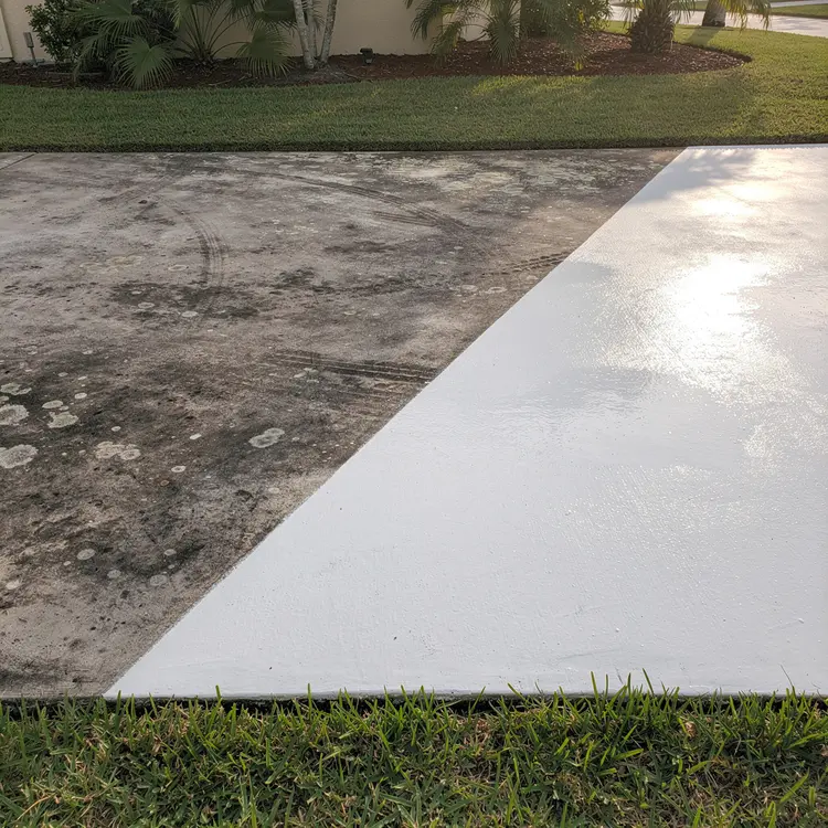 Driveway Pressure Washing Before & After