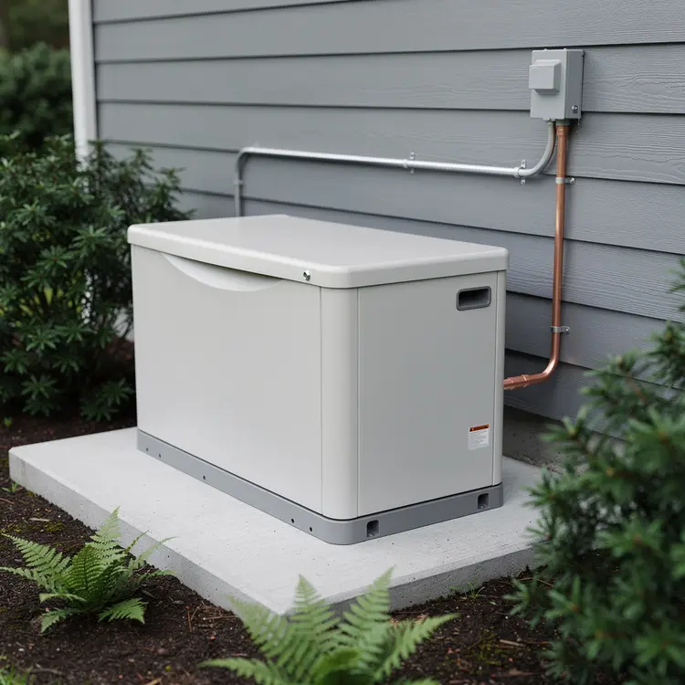 Standby Generator Installation at Residential Home