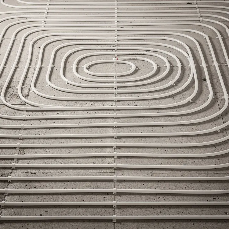 Radiant Floor Heating PEX Tubing Installation