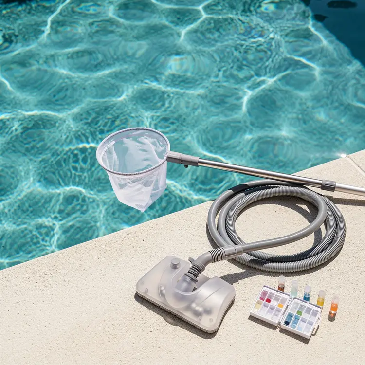 Pool Cleaning & Maintenance Equipment at Poolside