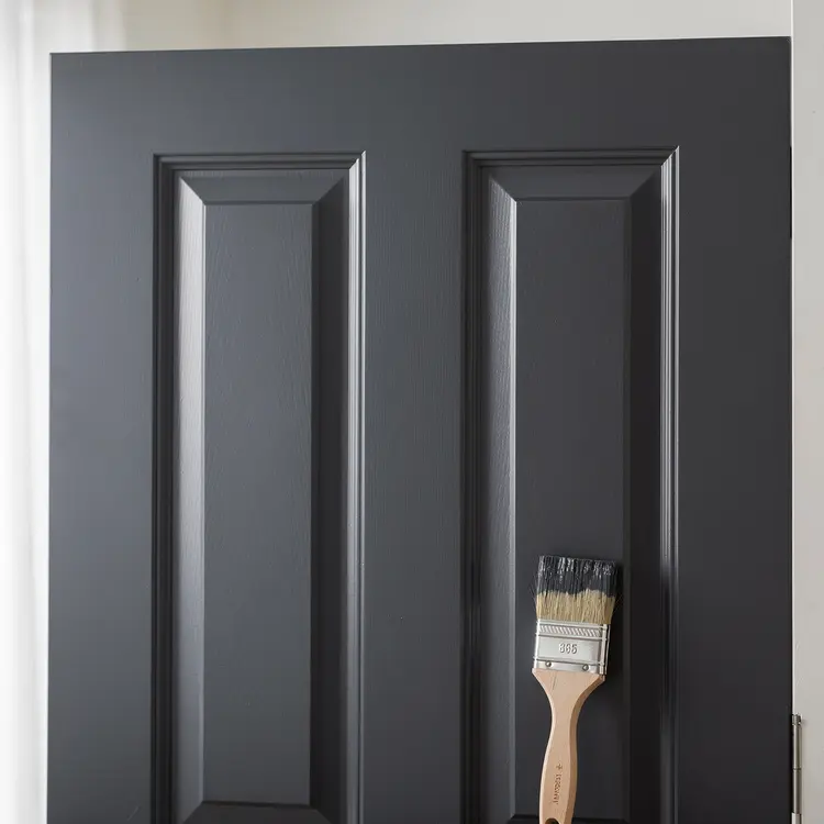 Interior Door Painting – Charcoal Gray Finish