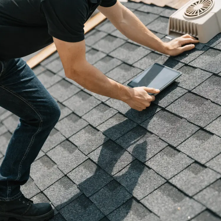 Roofing Inspection on Asphalt Shingle Roof