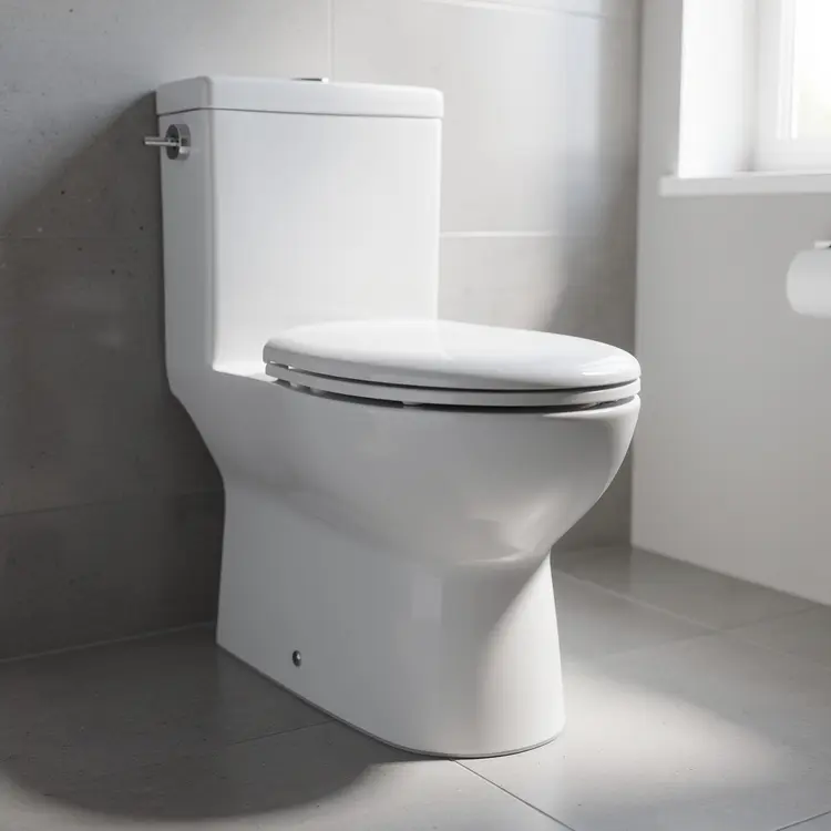 New Toilet Installation in Residential Bathroom