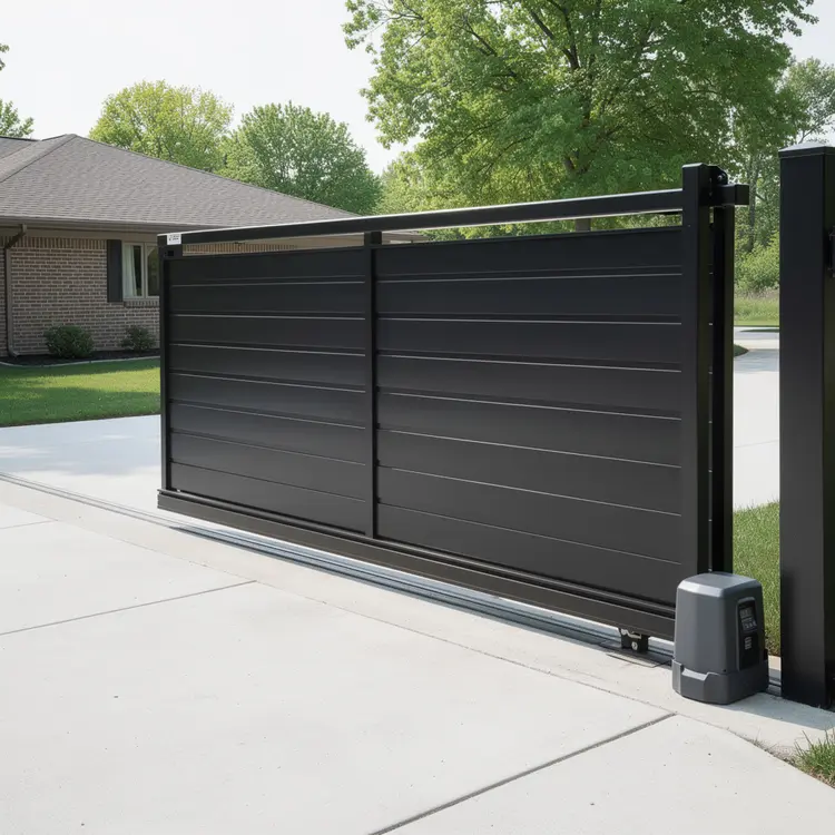 Modern Automatic Aluminum Sliding Driveway Gate