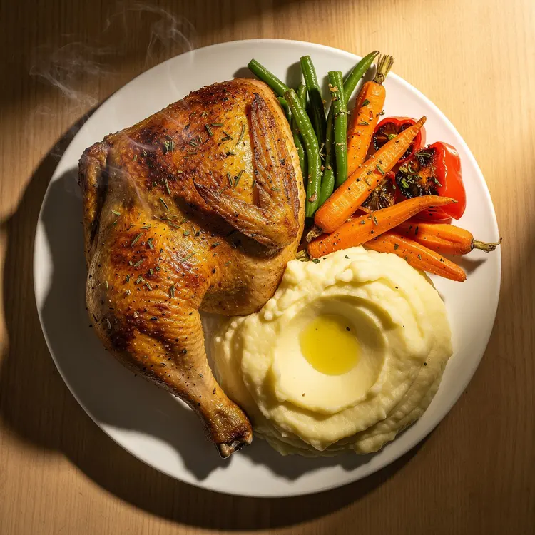 Roasted Chicken Dinner Plate