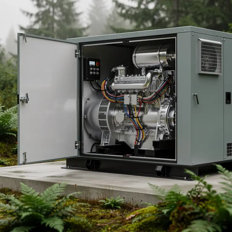 Standby Generator Open Access Panel
