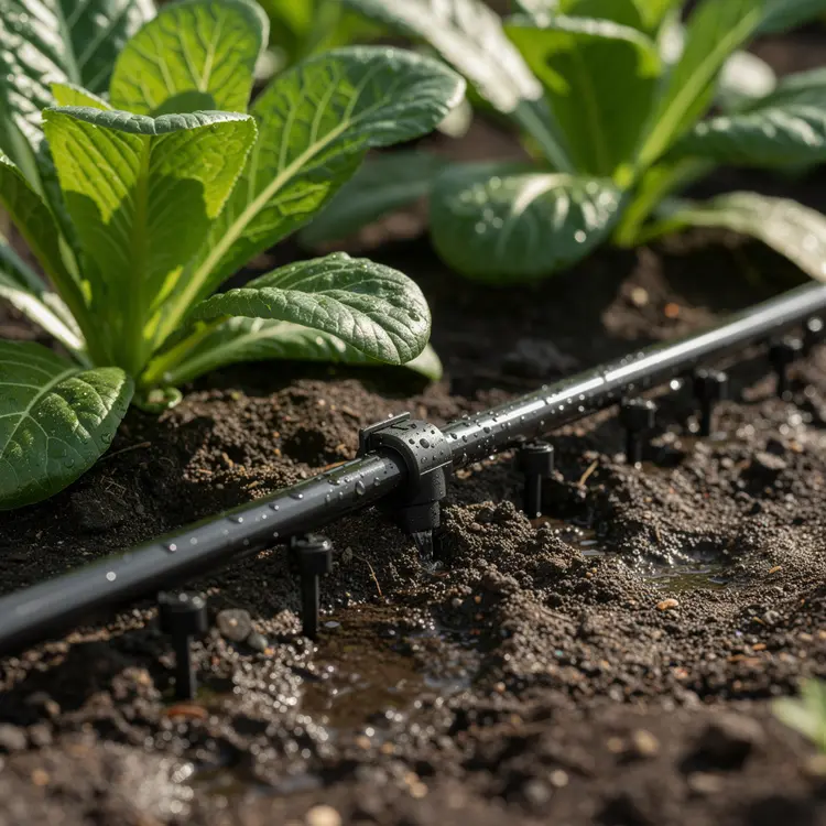 Drip Irrigation System in Garden